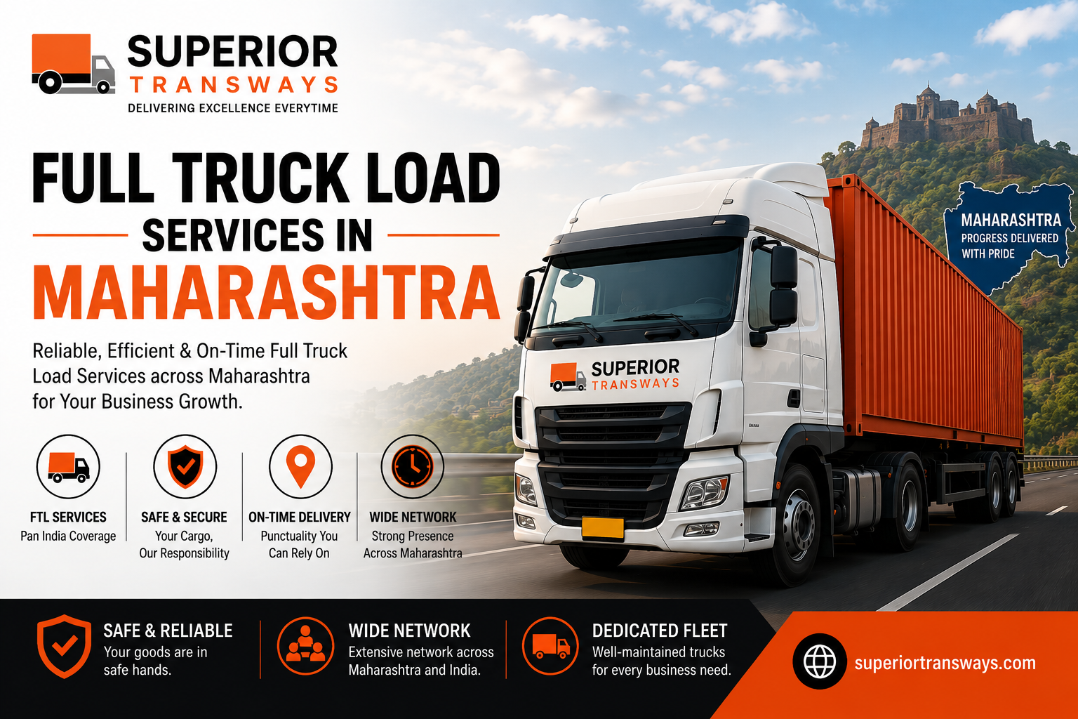 Full Truck Load Services in Maharashtra