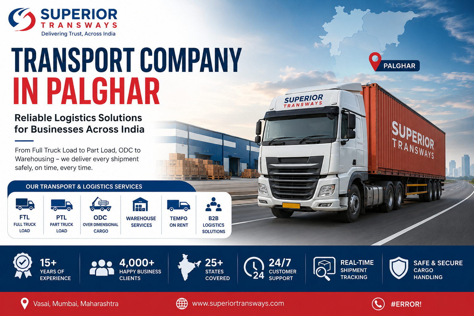 Transport Company in Palghar – Superior Transways