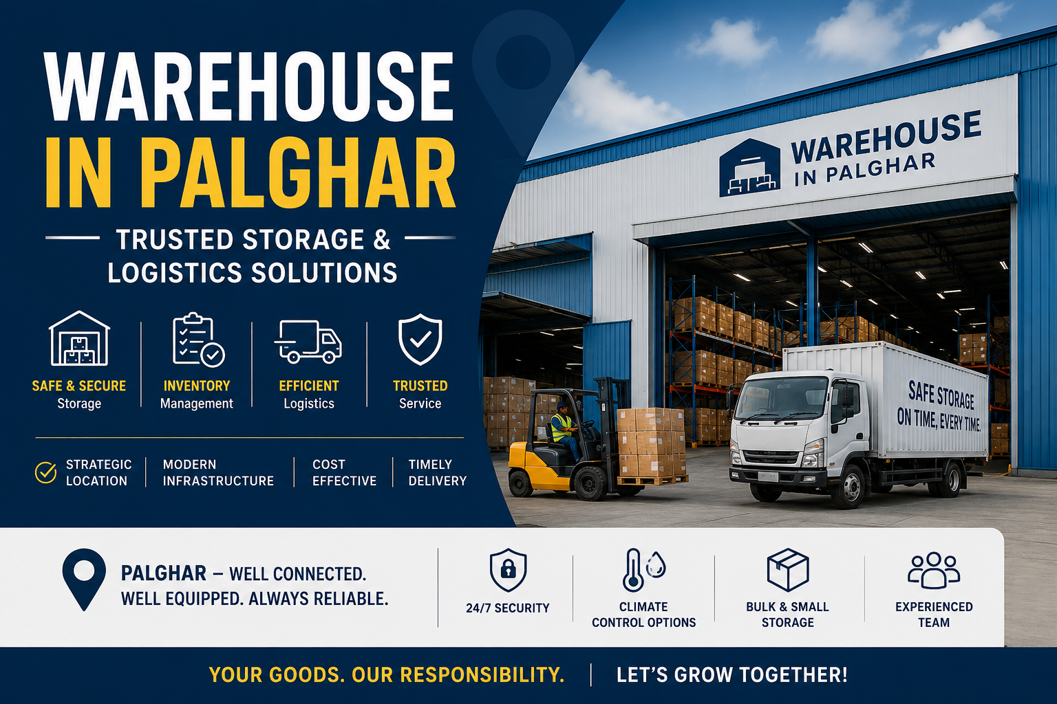 Warehouse in Palghar – Trusted Storage & Logistics Solutions