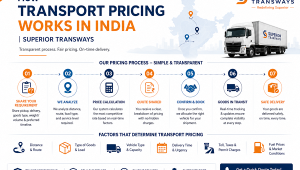 How Transport Pricing Works in India | Superior Transways