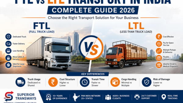 FTL vs LTL Transport in India: Complete Guide 2026