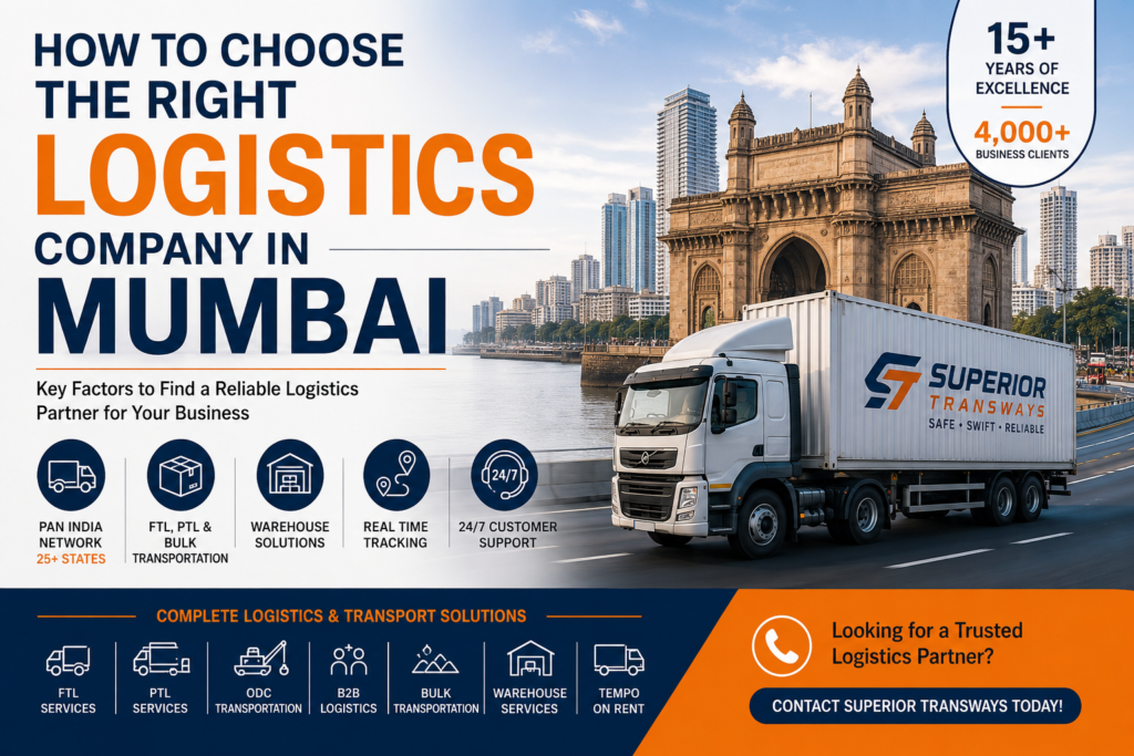 How to Choose the Right Logistics Company in Mumbai