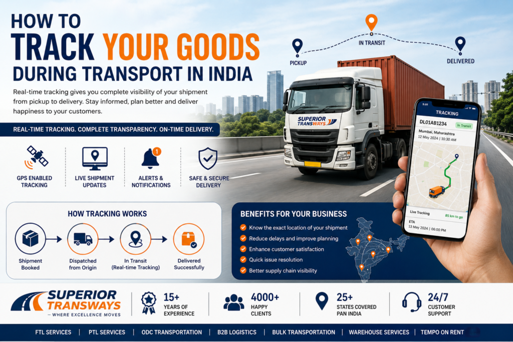 How to Track Your Goods During Transport in India