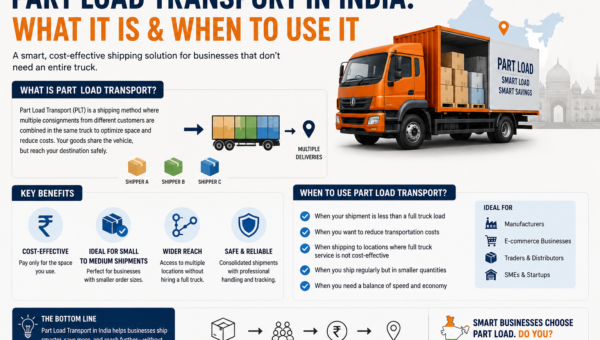 Part Load Transport in India: What It Is & When to Use It