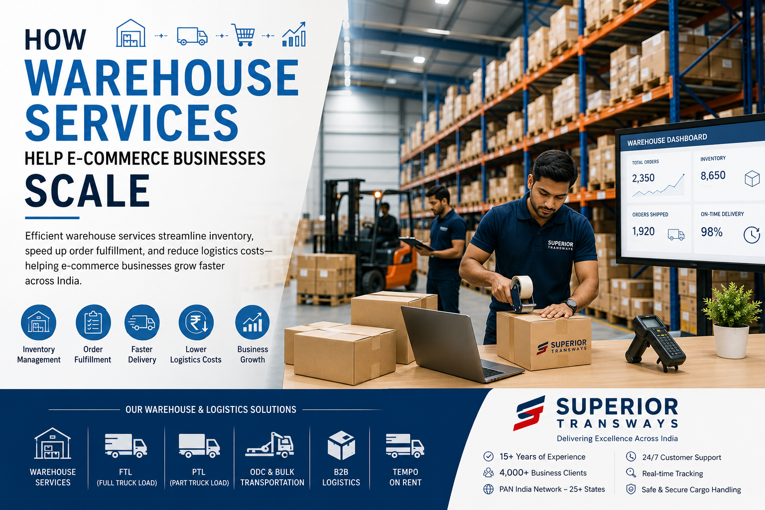 Warehouse Services for E-Commerce Business Growth