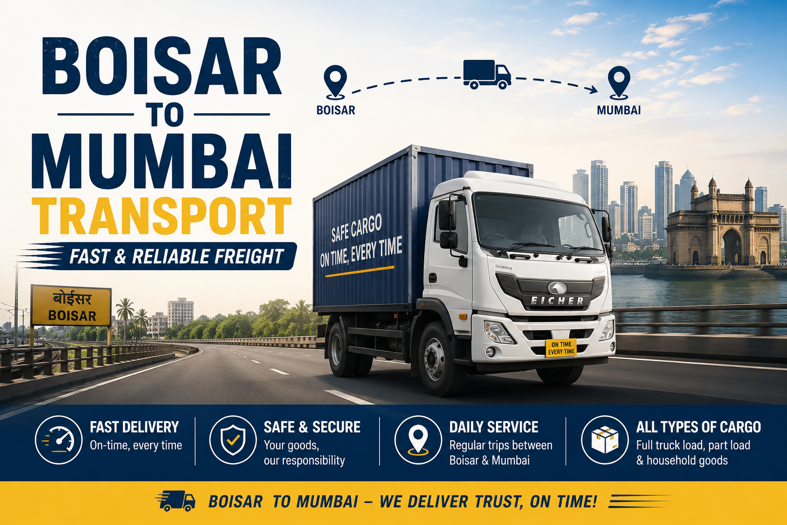 Boisar to Mumbai Transport – Fast & Reliable Freight