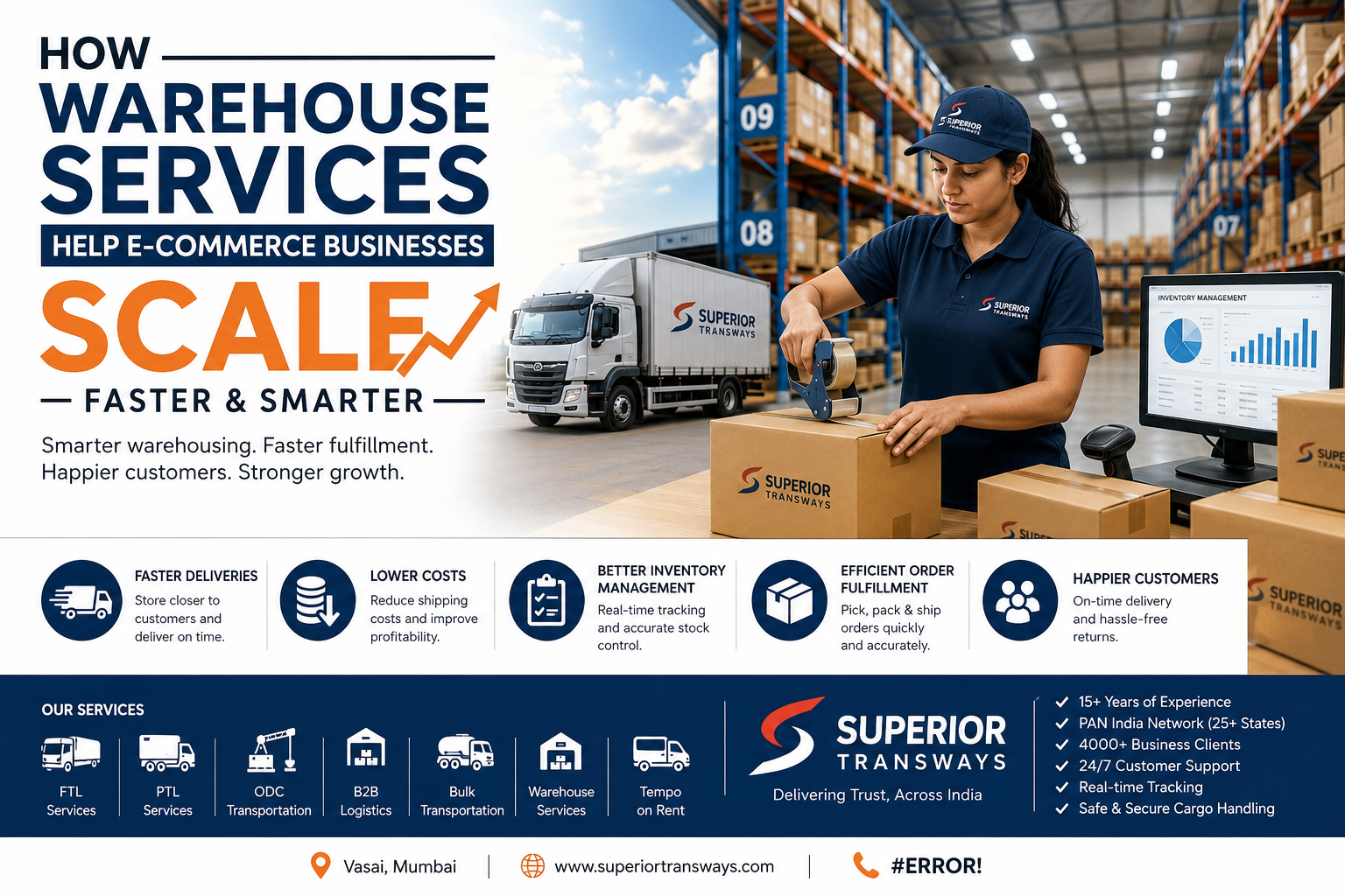 Warehouse Services for E-Commerce Growth | Superior Transways