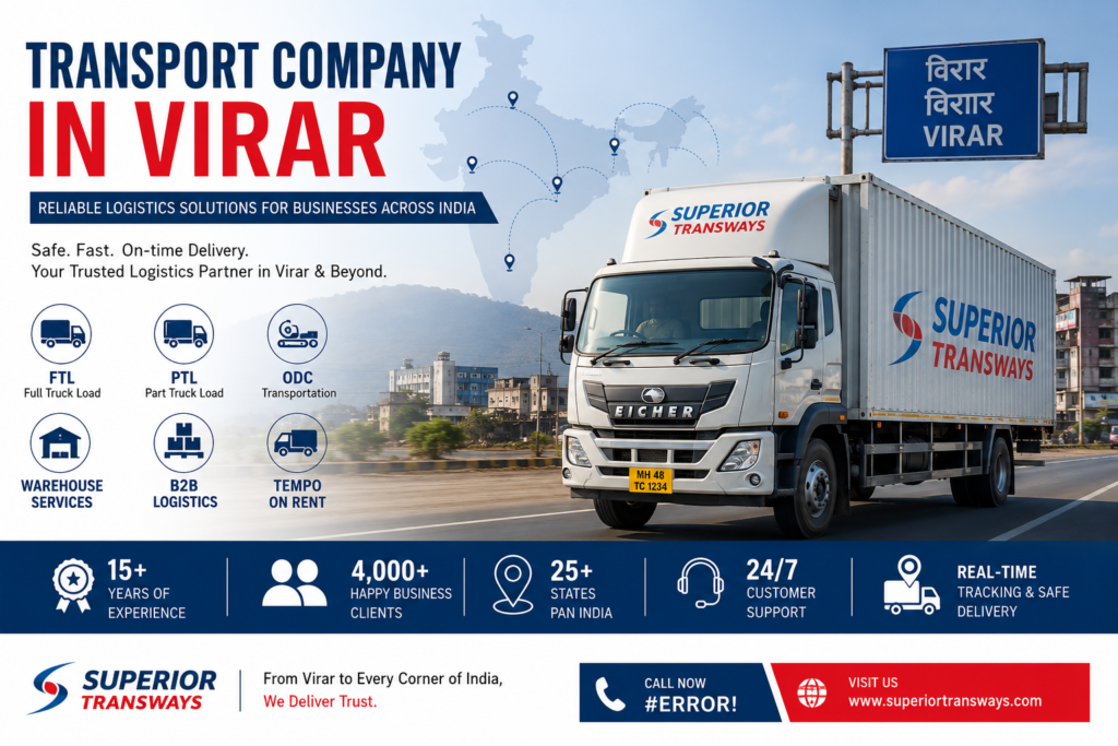 Transport Company in Virar | Reliable Logistics Services