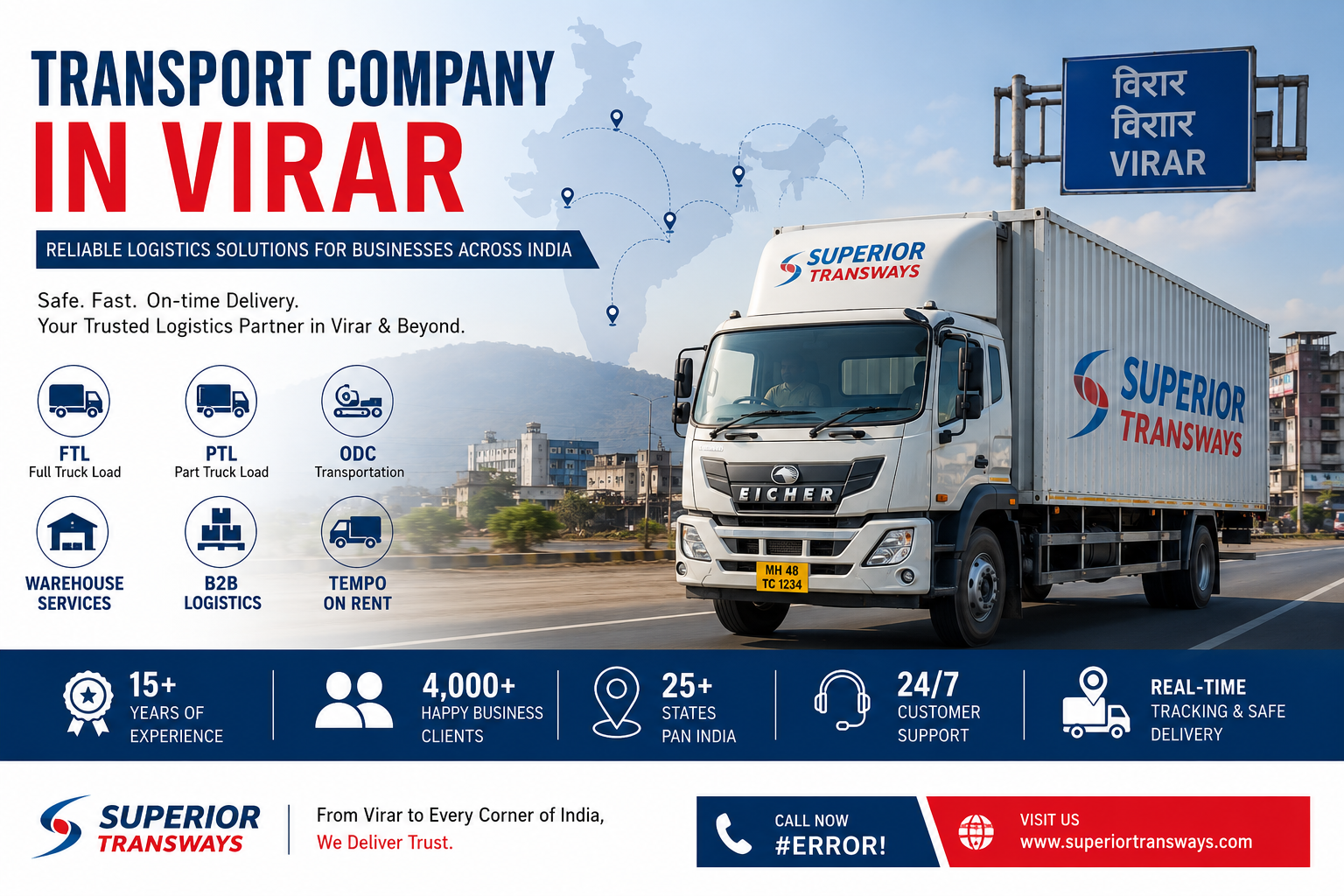 Transport Company in Virar | Reliable Logistics Services