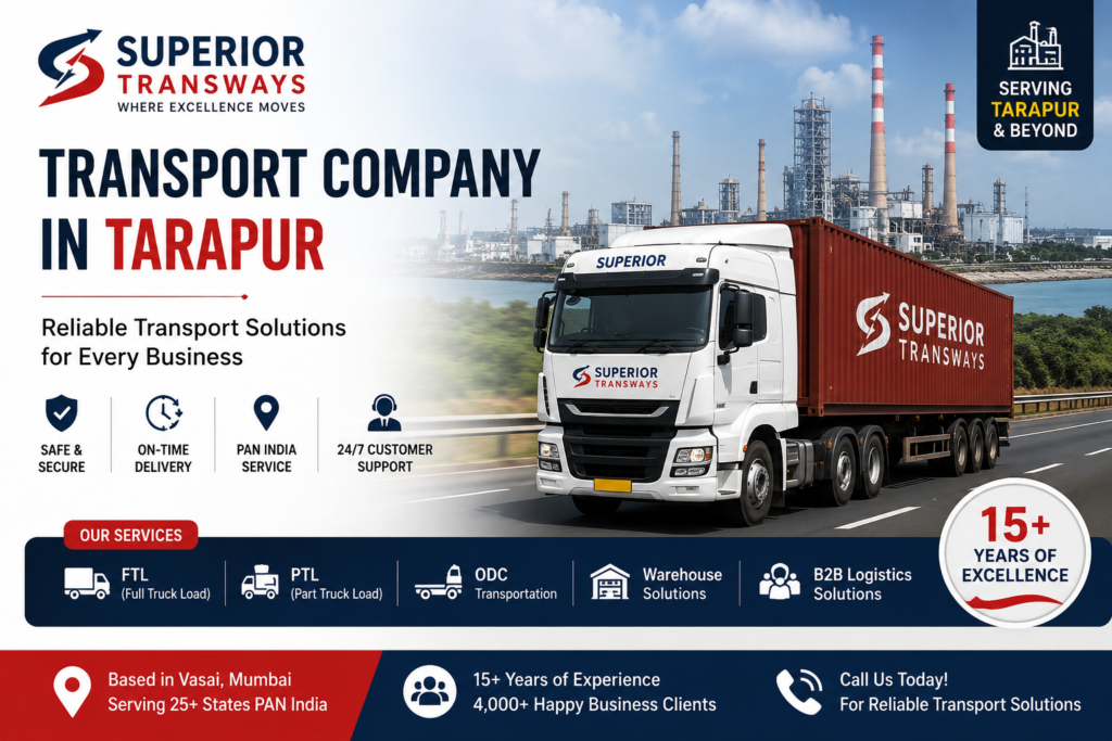 Transport Company in Tarapur | Superior Transways