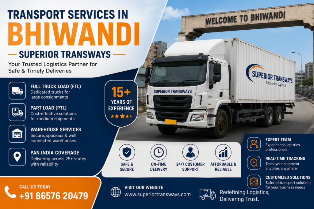 Transport Services in Bhiwandi | Superior Transways