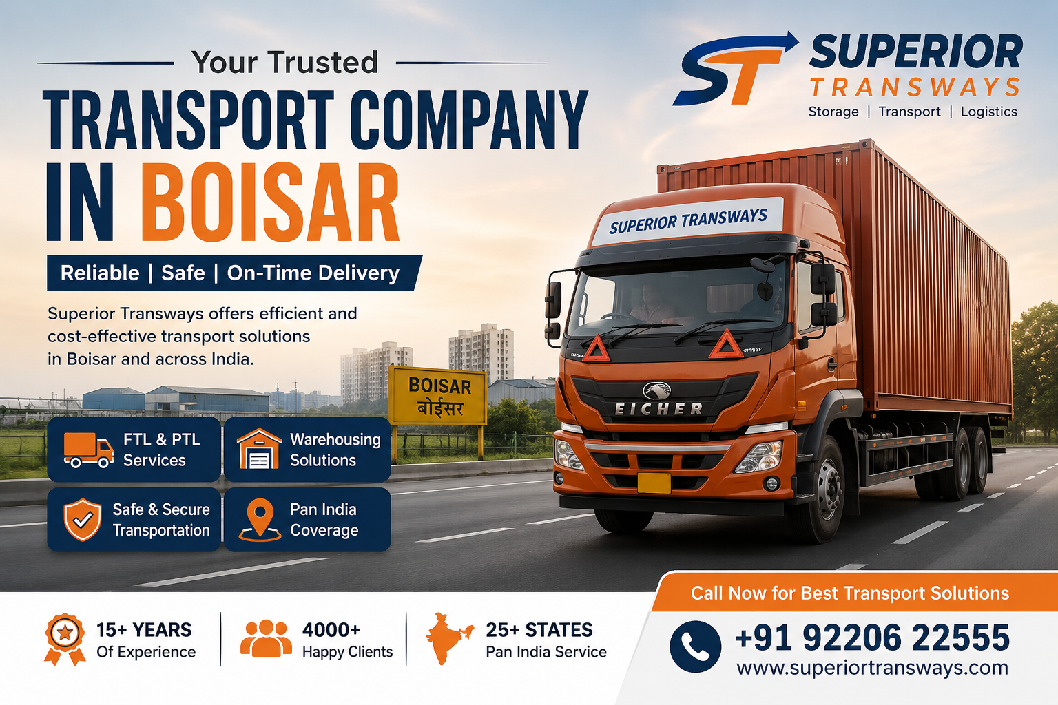 Transport Company in Boisar | Superior Transways