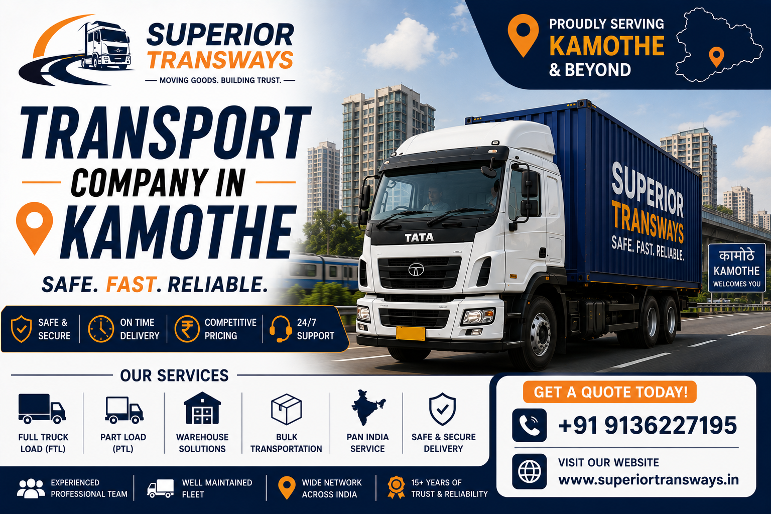 Transport Company in Kamothe | Superior Transways