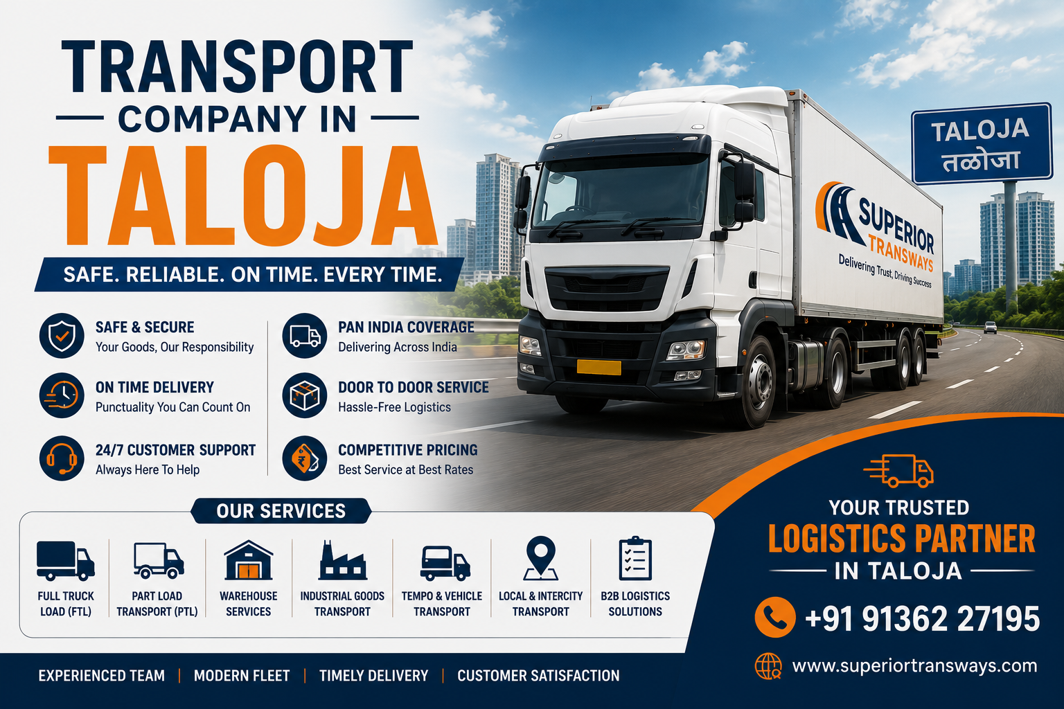 Transport Company in Taloja | Reliable Logistics Partner