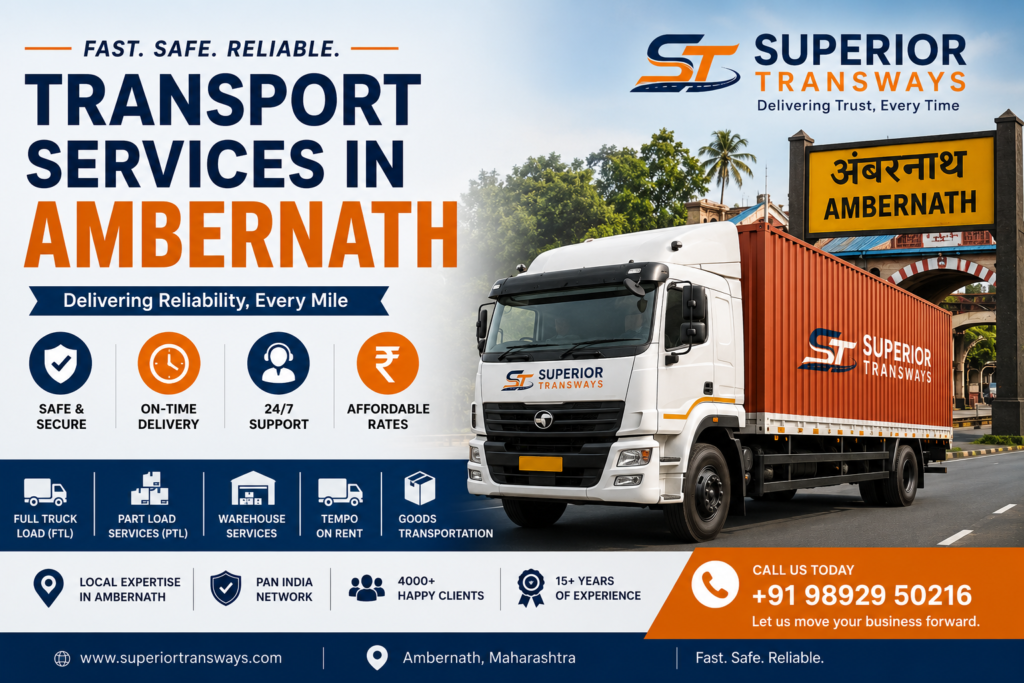 Transport Services in Ambernath | Superior Transways
