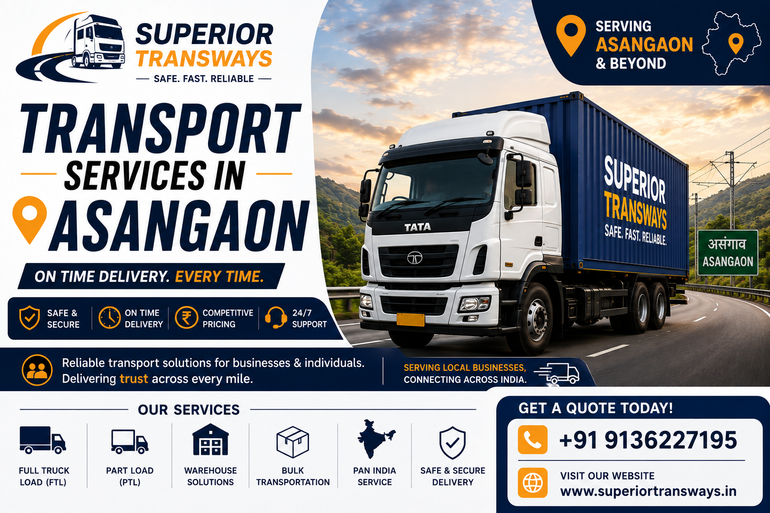 Transport Services in Asangaon | Superior Transways