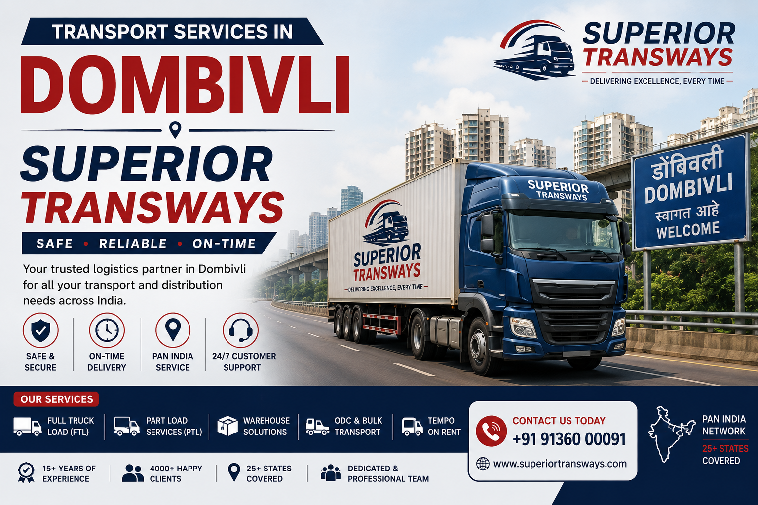 Transport Services in Dombivli | Superior Transways