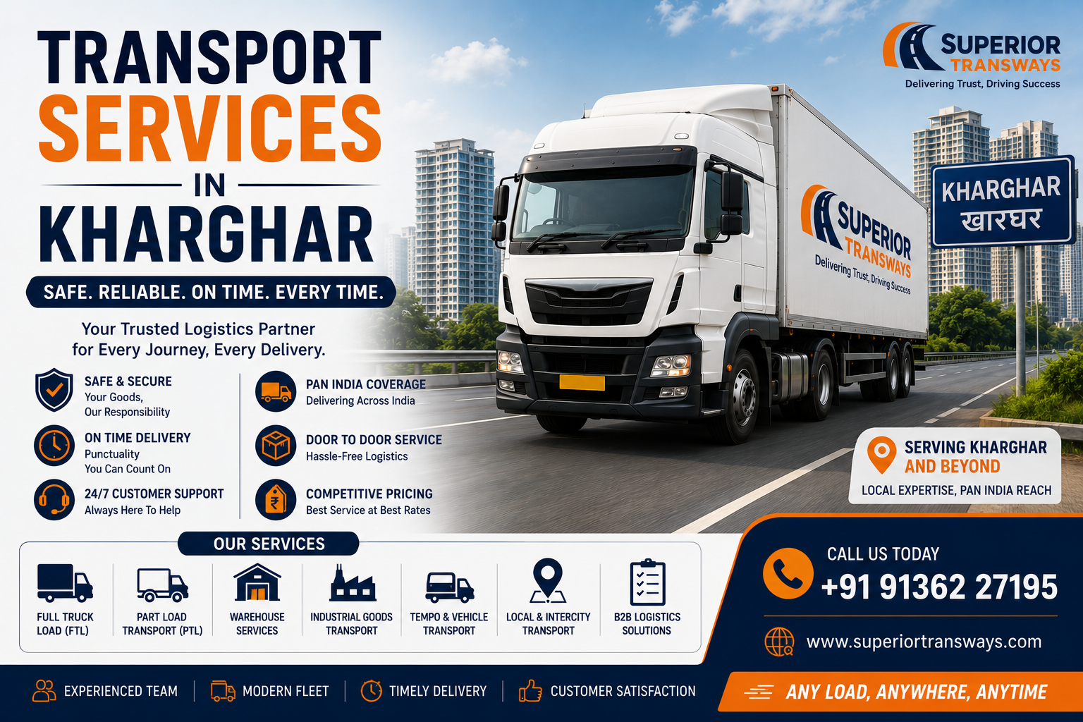“Top 7 Transport Services in Kharghar | Superior Transways”
