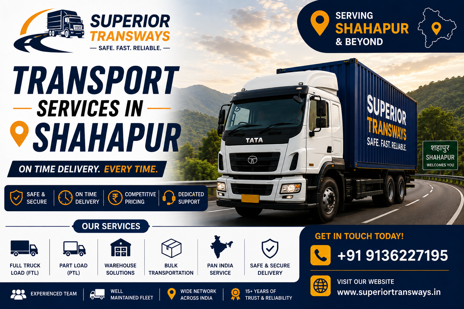 Transport Services in Shahapur | Superior Transways