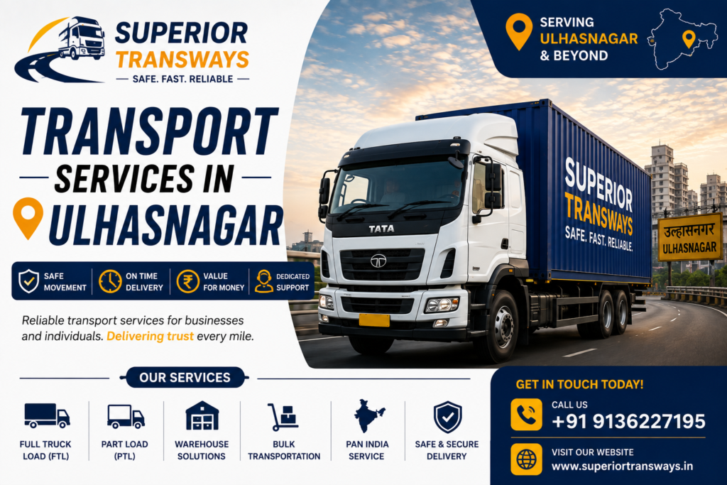Transport Services in Ulhasnagar | Superior Transways