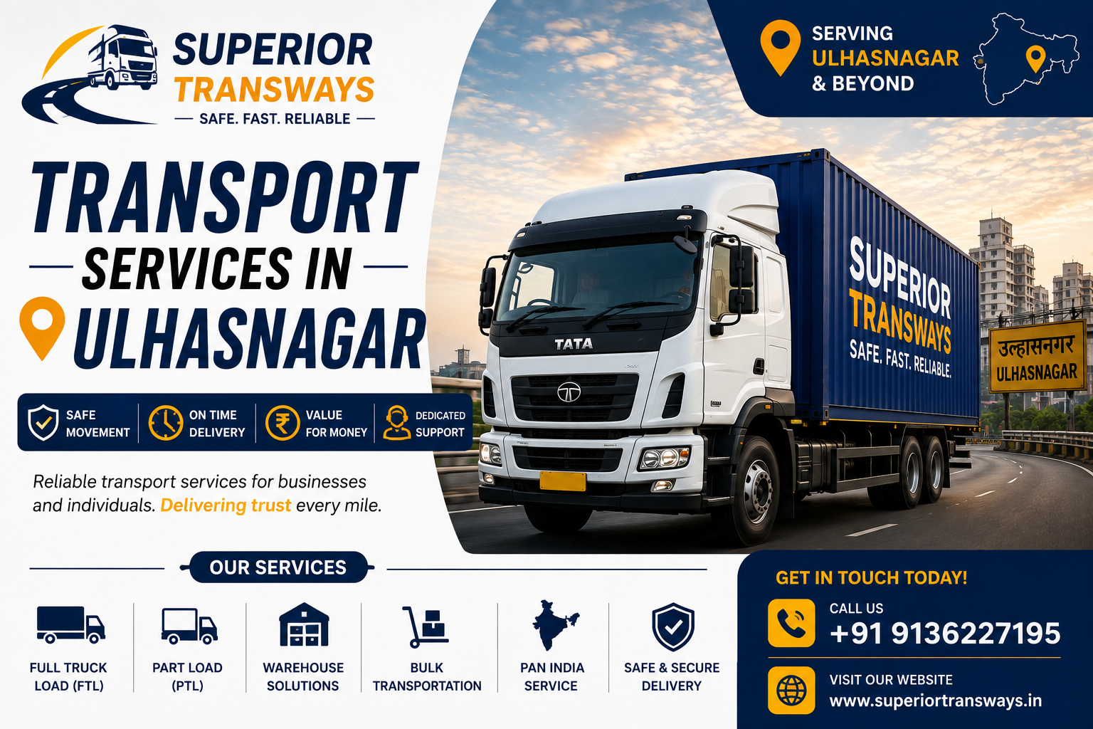 Transport Services in Ulhasnagar | Superior Transways