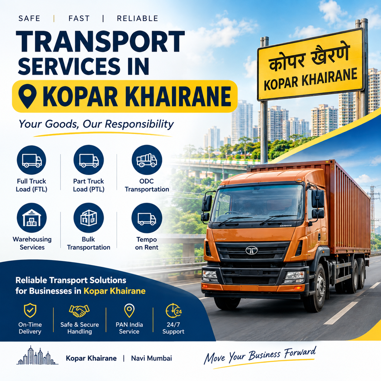 Transport Services in Kopar Khairane | Superior Transways